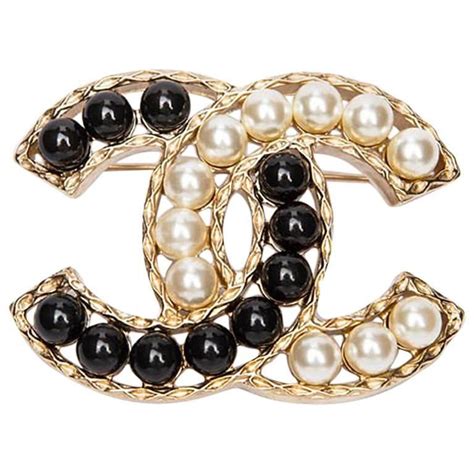 chanel pearl brooch|vintage chanel pins brooches.